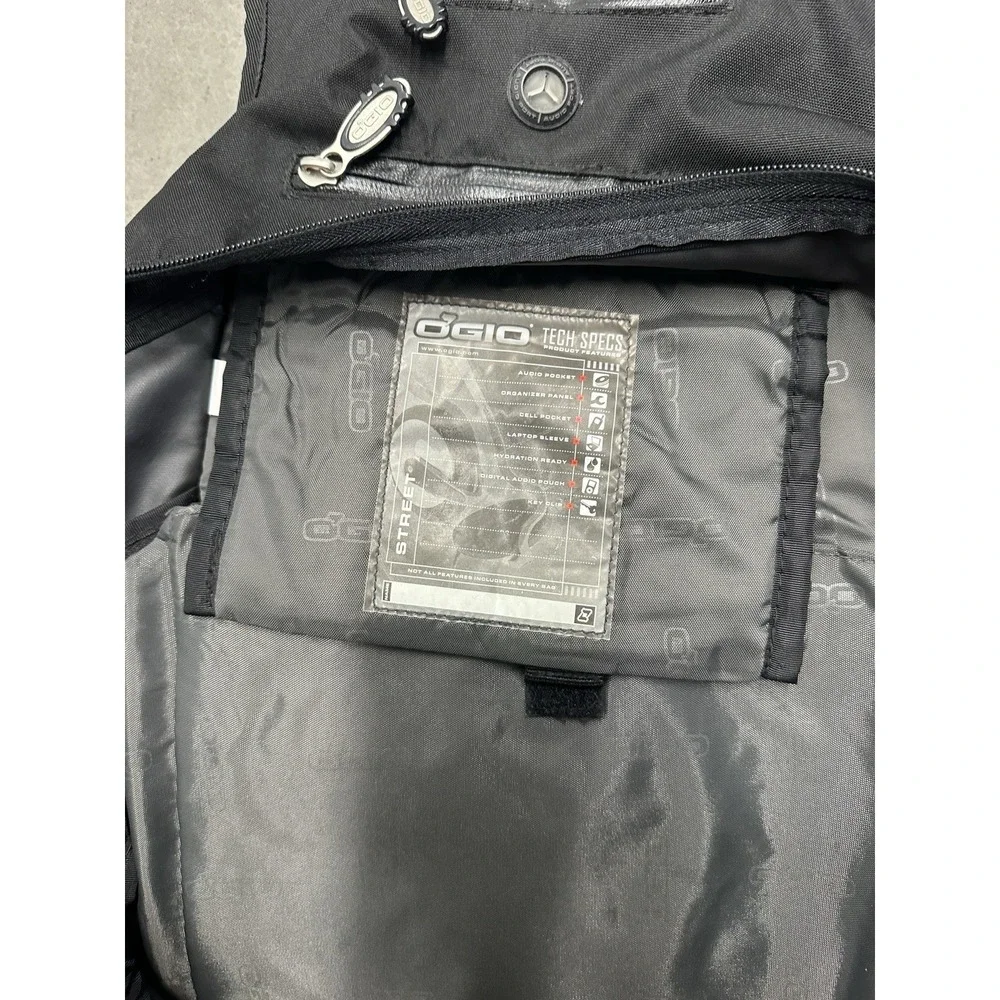 OGIO Windows Vista Backpack Black Laptop Bag Tech Specs Y2K Promo Rare